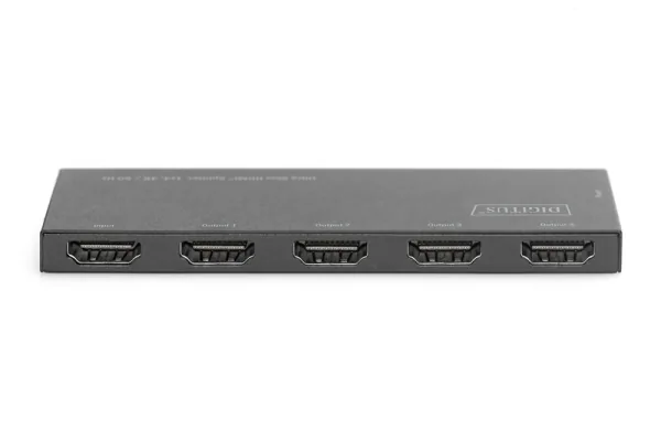 Digitus Ultra tenký HDMI Rozbočovač, 1x4, 4K / 60Hz HDR, HDCP 2.2, 18 Gbps, Micro USB napájeno