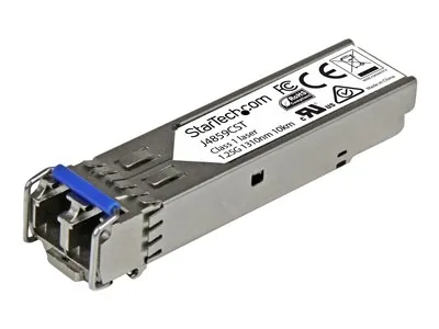 Startech HPE J4859C Compatible SFP Module, 1000BASE-LX, 1GbE Single Mode (SMF)/Multi Mode MMF Fiber Optic Transceiver, LC Connector, 10km, 1310nm, DDM, HPE 1400, 1700, 1820, Mini GBIC - Lifetime Warranty (J4859CST) - Transceiver modul SFP (mini-GBIC) (odp