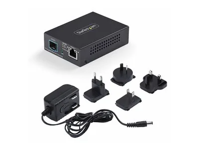 Startech - Konvertor médií s optickými vlákny - 10GbE, 5GbE, 2.5GbE - pres vláknová optika - 10GBase-LR, 10GBase-SR, 10GBase-X, 10GBase-T, 10GBase-R - SFP+ / RJ-45 - kompatibilní s TAA