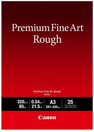 Canon Premium FA-RG1 - Drsný - 21,5 milionu - A3 (297 x 420 mm) - 320 g/m? - 25 listy umělecký papír - pro imagePROGRAF PRO-1000