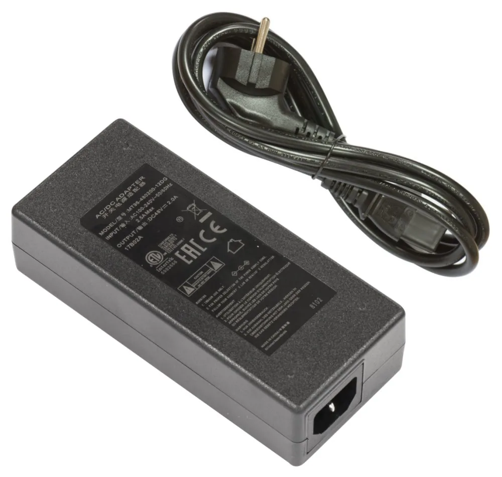 MikroTik 48V2A96W napájecí adaptér 48V, 2A, nap. kabel