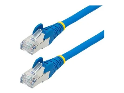 Startech 7.5m CAT6a Ethernet Cable - Blue - Low Smoke Zero Halogen (LSZH) - 10GbE 500MHz 100W PoE++ Snagless RJ-45 w/Strain Reliefs S/FTP Network Patch Cord - Patch kabel - RJ-45 (M) do RJ-45 (M) - 7.5 m - S/FTP - CAT 6a - IEEE 802.3bt - neobsahuje haloge