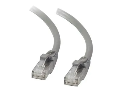 C2G Cat5e Booted Unshielded (UTP) Network Patch Cable - Patch kabel - RJ-45 (M) do RJ-45 (M) - 3 m - UTP - CAT 5e - lisovaný, provedení bez hrbolků, licna - šedá