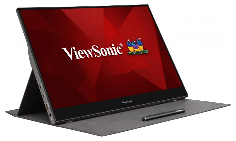 ViewSonic TD1655 - přenosný 15,6" Touch IPS 16:9 1920x1080 6,5ms 250cd m2 miniHDMI 2xUSB-C integ. stojan repro