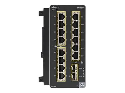 Cisco Catalyst - Expanzní modul - Gigabit Ethernet x 14 + SFP (mini-GBIC) x 2 - pro Catalyst IE3300 Rugged Series