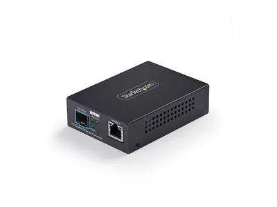 Startech - Konvertor médií s optickými vlákny - 10GbE - pres vláknová optika - 10GBase-LR, 10GBase-SR, 10GBase-X, 10GBase-T - SFP+ / RJ-45 - kompatibilní s TAA