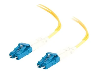 C2G LC-LC 9/125 OS1 Duplex Singlemode PVC Fiber Optic Cable (LSZH) - Patch kabel - jednoduchý režim LC (M) do jednoduchý režim LC (M) - 1 m - 1 m - optické vlákno - duplex - 9 / 125 mikron - OS1 - neobsahuje halogen - žlutá