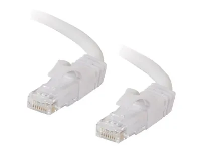 C2G Cat6 Booted Unshielded (UTP) Network Patch Cable - Patch kabel - RJ-45 (M) do RJ-45 (M) - 2 m - UTP - CAT 6 - lisovaný, provedení bez hrbolků, licna - bílá