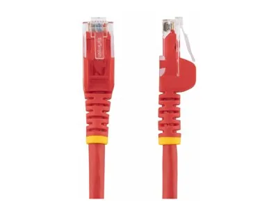 Startech 10m CAT6 Ethernet Cable, 10 Gigabit Snagless RJ45 650MHz 100W PoE Patch Cord, CAT 6 10GbE UTP Network Cable w/Strain Relief, Red, Wiring is UL Certified/TIA - Category 6 - 24AWG (N6PATC10MRD) - Patch kabel - RJ-45 (M) do RJ-45 (M) - CAT 6 - lisov