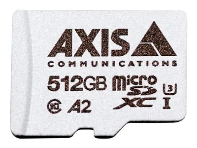 AXIS Surveillance - Paměťová karta flash (adaptér microSDXC na SD zahrnuto) - 512 GB - A2 / UHS-I U3 / Class10 - microSDXC UHS-I - pro AXIS D3110, M3085, M3086, M5075, M7116, P3818, Q1656, Q1715, Q1942, Q6100; P37 Series
