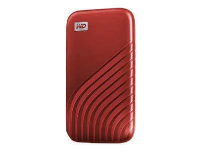 WD My Passport SSD WDBAGF0020BRD - SSD - šifrovaný - 2 TB - externí (přenosný) - USB 3.2 Gen 2 (USB-C konektor) - AES 256 bitů - červená