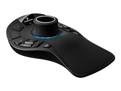 3Dconnexion SpaceMouse Pro Wireless - Bluetooth Edition - 3D myš - ergonomický - 15 tlačítka - bezdrátový - 2.4 GHz, Bluetooth, USB-C - bezdrátový přijímač USB