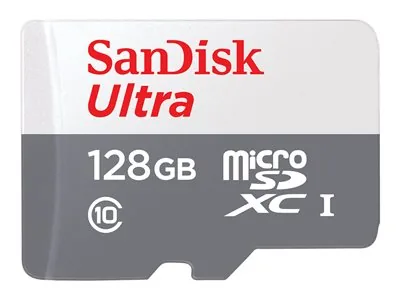 SanDisk Ultra - Paměťová karta flash (adaptér microSDXC na SD zahrnuto) - 128 GB - UHS-I / Class10 - microSDXC UHS-I