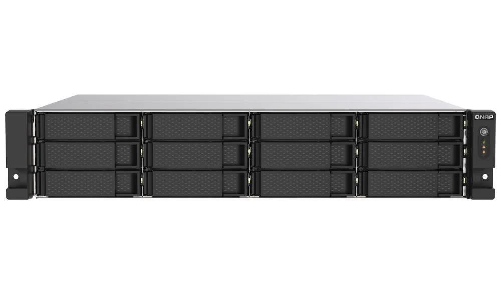 QNAP TS-1273AU-RP-8G (Ryzen V1500B 2,2GHz 8GB RAM 12x SATA 2x 2,5GbE 2x PCIe 2x zdroj)