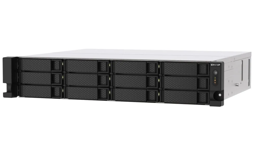 QNAP TS-1273AU-RP-8G (Ryzen V1500B 2,2GHz 8GB RAM 12x SATA 2x 2,5GbE 2x PCIe 2x zdroj)