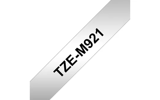 Brother TZe-M921 - Černá na matně stříbrné - Role (0,9 cm x 8 m) 1 kazeta/y lamino páska - pro P-Touch PT-E100, PT-H100R