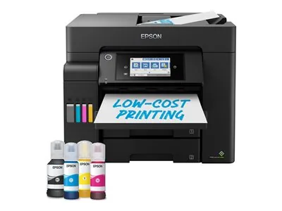 Epson EcoTank ET-5805 - Multifunkční tiskárna - barva - tryskový - ITS - A4/Legal (média) - až 25 stran/min. (tisk) - 550 listy - 33.6 Kbps - USB, LAN, Wi-Fi(ac) - černá