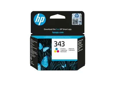 HP 343 - 7 ml - barva (azurová, purpurová, žlutá) - originální - inkoustová cartridge - pro Officejet 100, 150; Photosmart C4210, C4272, C4340, C4385, C4390, D5360, D5363, D5368