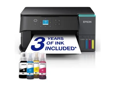 Epson EcoTank ET-2955 - Multifunkcní tiskárna - barva - tryskový - ITS - A4 (210 x 297 mm) (originální) - A4/Letter (média) - až 15 stran/min. (tisk) - 100 listy - Wi-Fi(ac), USB - cerná