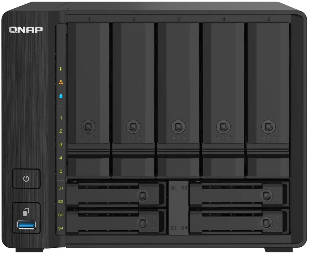 QNAP TS-932PX-4G (1,7GHz 4GB RAM 5x 3,5" + 4x 2,5" SATA 2x 2,5GbE 2x 10G SFP+ 3x USB 3.2)