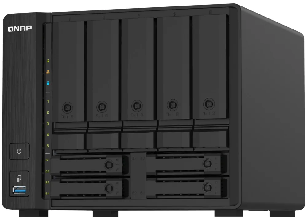 QNAP TS-932PX-4G (1,7GHz 4GB RAM 5x 3,5" + 4x 2,5" SATA 2x 2,5GbE 2x 10G SFP+ 3x USB 3.2)