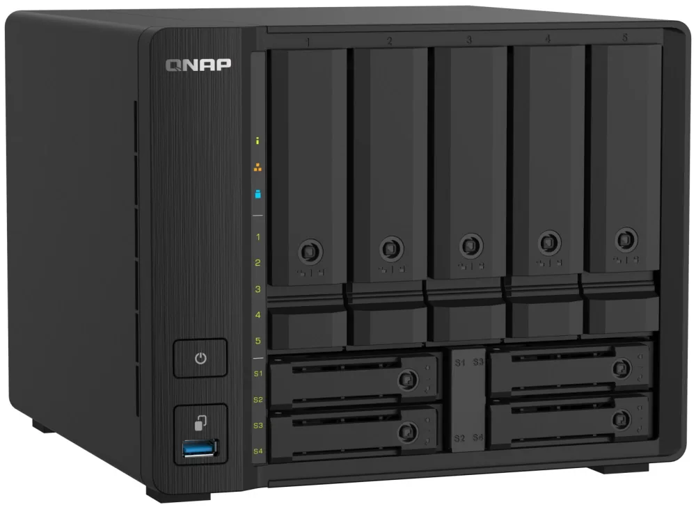 QNAP TS-932PX-4G (1,7GHz 4GB RAM 5x 3,5" + 4x 2,5" SATA 2x 2,5GbE 2x 10G SFP+ 3x USB 3.2)
