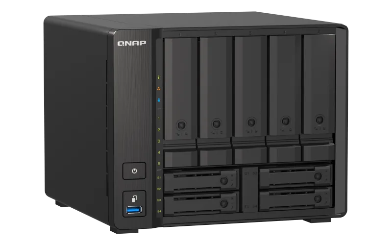 QNAP TS-h973AX-32G (Ryzen 2,2GHz, ZFS, 32GB RAM, 5x 3,5" + 4x 2,5" SATA 2x U.2, 2x 2,5GbE, 1x 10GbE)