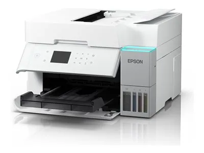 Epson EcoTank ET-3956 - Multifunkcní tiskárna - barva - tryskový - ITS - A4/Letter (média) - až 12 stran/min. (kopírování) - až 18 stran/min. (tisk) - 250 listy - Wi-Fi(ac), USB, LAN - bílá