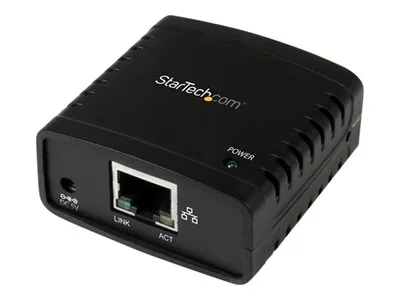 Startech 10/100Mbps Ethernet to USB 2.0 Network Print Server - Windows 10 - LPR - LAN USB Print Server Adapter (PM1115U2) - Tiskový server - USB 2.0 - 10/100 Ethernet - černá - pro P/N: SVA5H2NEUA