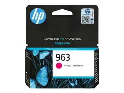 HP 963 - 9.5 ml - purpurová - originální - Officejet - závesné balení - inkoustová cartridge - pro Officejet 9012; Officejet Pro 90XX