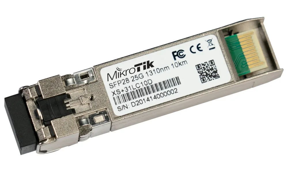 MikroTik SFP SFP+ SFP28 optický modul XS+31LC10D, SM, 10km, 1 10 25G, 1310nm