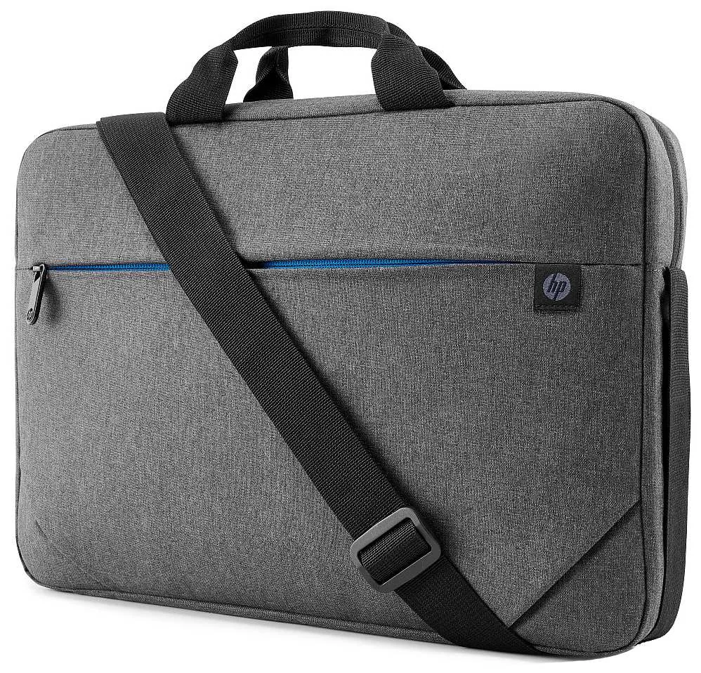 HP Prelude Top Load - Brašna na notebook - 15.6" - černá a šedá, modrý zip