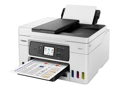 Canon MAXIFY GX4050 - Multifunkční tiskárna - barva - tryskový - plnitelný - Legal (216 x 356 mm) (originální) - A4/Legal (média) - až 18 ipm (tisk) - 350 listy - 33.6 Kbps - USB 2.0, Wi-Fi(ac), LAN