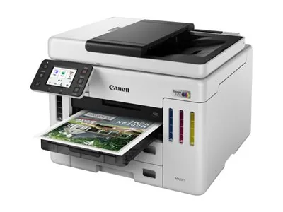 Canon MAXIFY GX7150 MegaTank - Multifunkcní tiskárna - barva - tryskový - CISS - Legal (216 x 356 mm), A4 (210 x 297 mm) (originální) - A4/Legal (média) - až 24 ipm (tisk) - 600 listy - 33.6 Kbps - USB 2.0, Wi-Fi(n), LAN