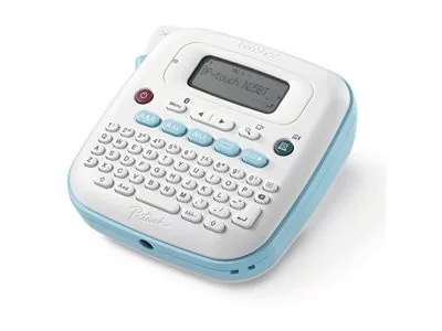 Brother P-Touch PT-N25BT - Nástroj pro tvorbu vlastních obalů na disky - Č/B - přímý termální - šířka 12 mm - 180 dpi - až 12 mm/s - Bluetooth LE - řezačka - vertikální potisk, zrcadlový tisk, náhled tisku, tisk 2 řádek - bílá, modrá