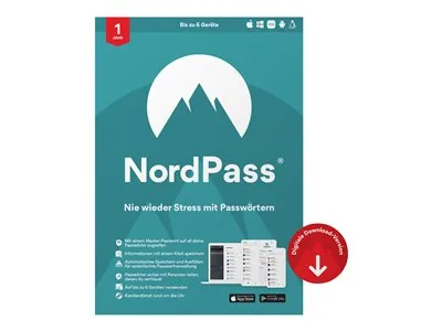 NordPass Premium - Licence na predplatné (1 rok) - 6 zarízení - ESD - Win, Mac, Android, iOS, Linux