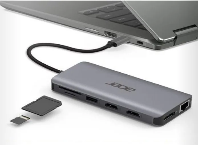 Acer 12in1 USB-C dongle (USB,HDMI,PD,CD,DP,RJ45)