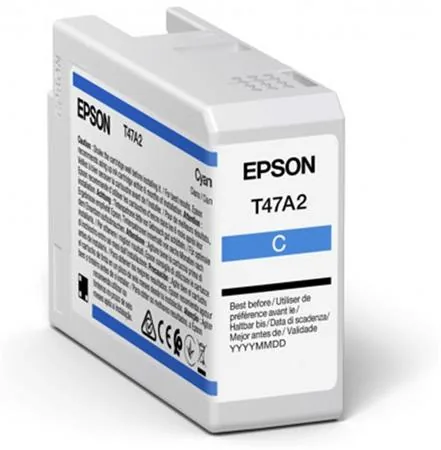 Epson T47A2 - 50 ml - azurová - originální - inkoustová cartridge - pro SureColor SC-P900, SC-P900 Mirage Bundling