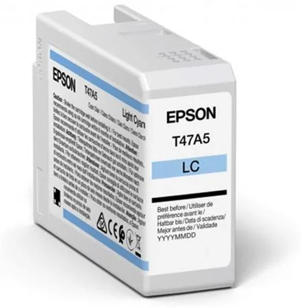 Epson T47A5 - 50 ml - světle azurová - originální - inkoustová cartridge - pro SureColor SC-P900, SC-P900 Mirage Bundling