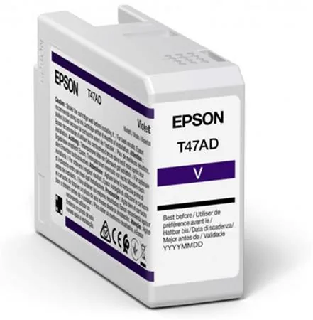 Epson T47AD - 50 ml - fialová - originální - inkoustová cartridge - pro SureColor SC-P900, SC-P900 Mirage Bundling