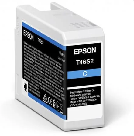 Epson T46S2 - 25 ml - azurová - originální - inkoustová cartridge - pro SureColor P706, SC-P700, SC-P700 Mirage Bundling