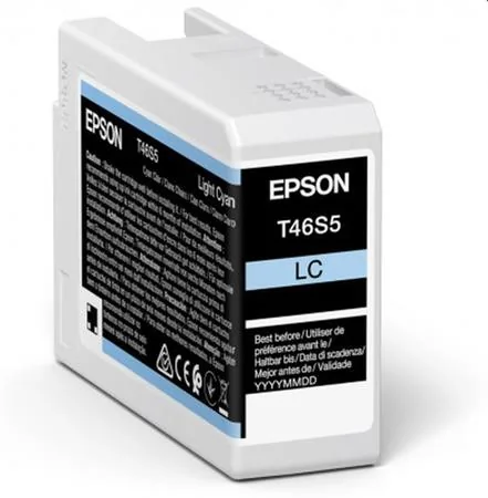 Epson T46S5 - 25 ml - světle azurová - originální - inkoustová cartridge - pro SureColor P706, SC-P700, SC-P700 Mirage Bundling