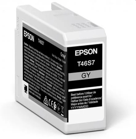 Epson T46S7 - 25 ml - šedá - originální - inkoustová cartridge - pro SureColor P706, SC-P700, SC-P700 Mirage Bundling