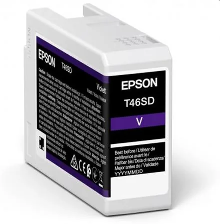 Epson UltraChrome Pro T46SD - 25 ml - fialová - originální - inkoustový zásobník - pro SureColor P706, SC-P700, SC-P700 Mirage Bundling
