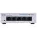 Cisco Business 110 Series 110-5T-D - Přepínač - neřízený - 5 x 10/100/1000 - Lze montovat do rozvaděče, desktop, pro připevnění na zeď - napájení DC