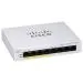 Cisco Business 110 Series 110-8PP-D - Přepínač - neřízený - 4 x 10/100/1000 (PoE) + 4 x 10/100/1000 - Lze montovat do rozvaděče, desktop, pro připevnění na zeď - PoE (32 W) - napájení DC