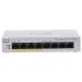 Cisco Business 110 Series 110-8PP-D - Přepínač - neřízený - 4 x 10/100/1000 (PoE) + 4 x 10/100/1000 - Lze montovat do rozvaděče, desktop, pro připevnění na zeď - PoE (32 W) - napájení DC