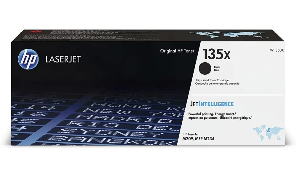 HP 135X - Vysoká výtěžnost - černá - originální - LaserJet - kazeta s barvivem (W1350X) - pro LaserJet M209, MFP M234