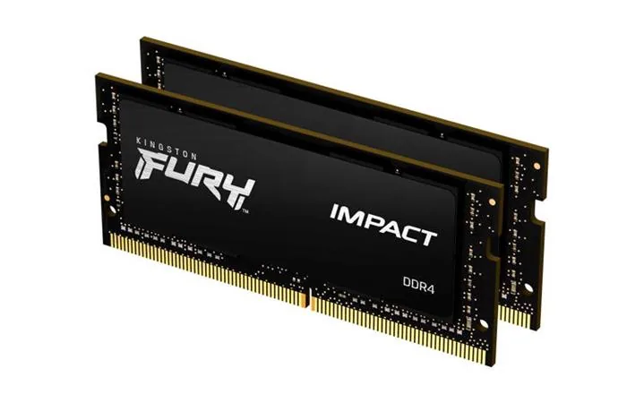 Kingston FURY Impact - DDR4 - modul - 8 GB - SO-DIMM 260-pin - 3200 MHz / PC4-25600 - CL20 - 1.2 V - bez vyrovnávací paměti - bez ECC - černá