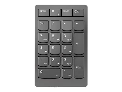 Lenovo Go Wireless Numeric Keypad - Klávesnice - bezdrátový - 2.4 GHz - klávesový spínač: Scissor-Key - bouřkově šedá - maloobchod - pro ThinkPad T16 Gen 4 21QN